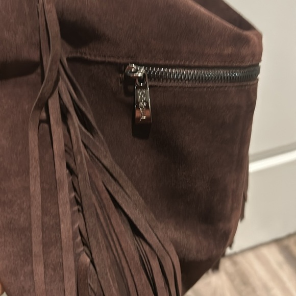Suede fringe tote bag - Picture 2 of 8